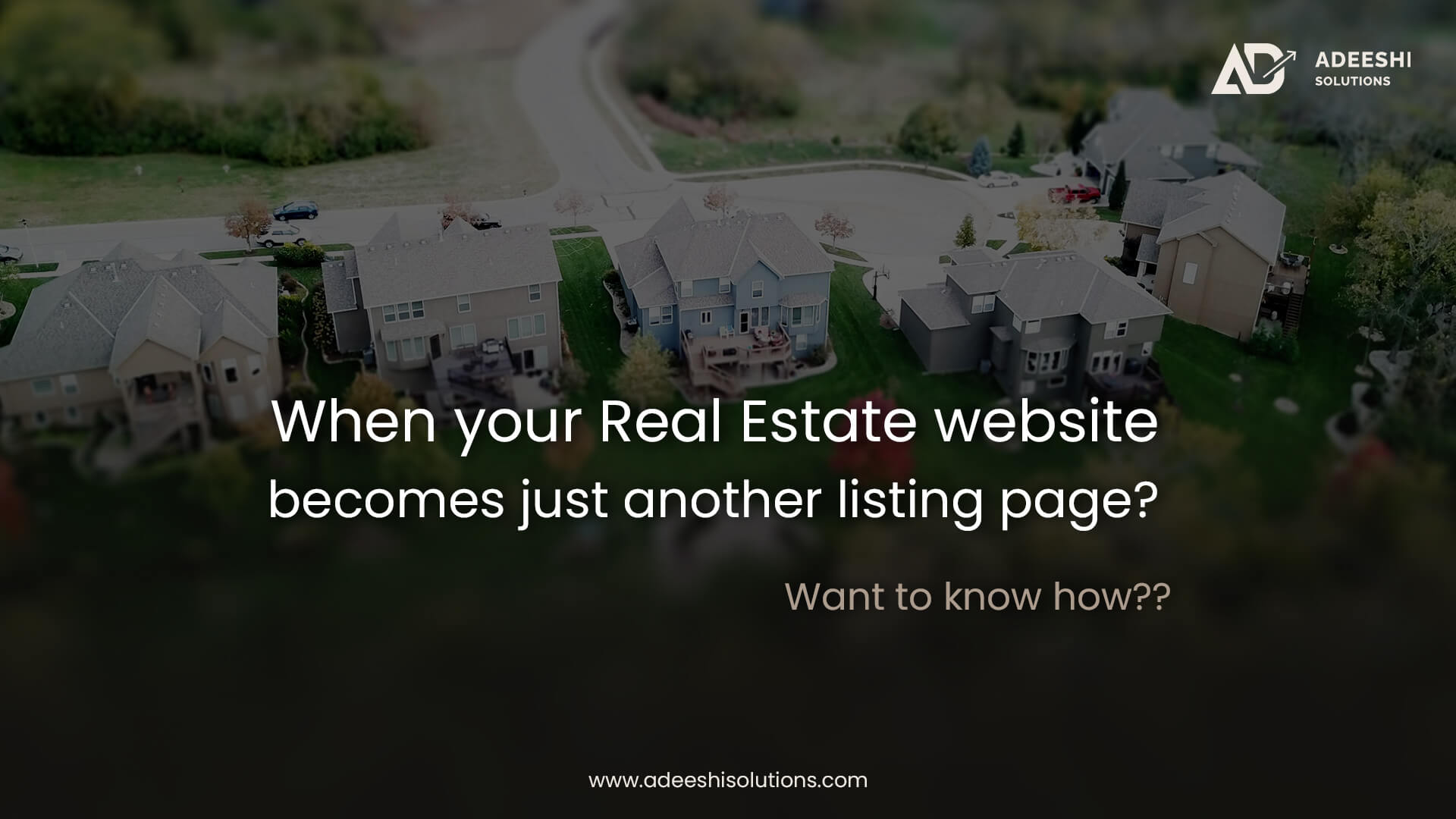 When your Real Estate website becomes just another listing page?