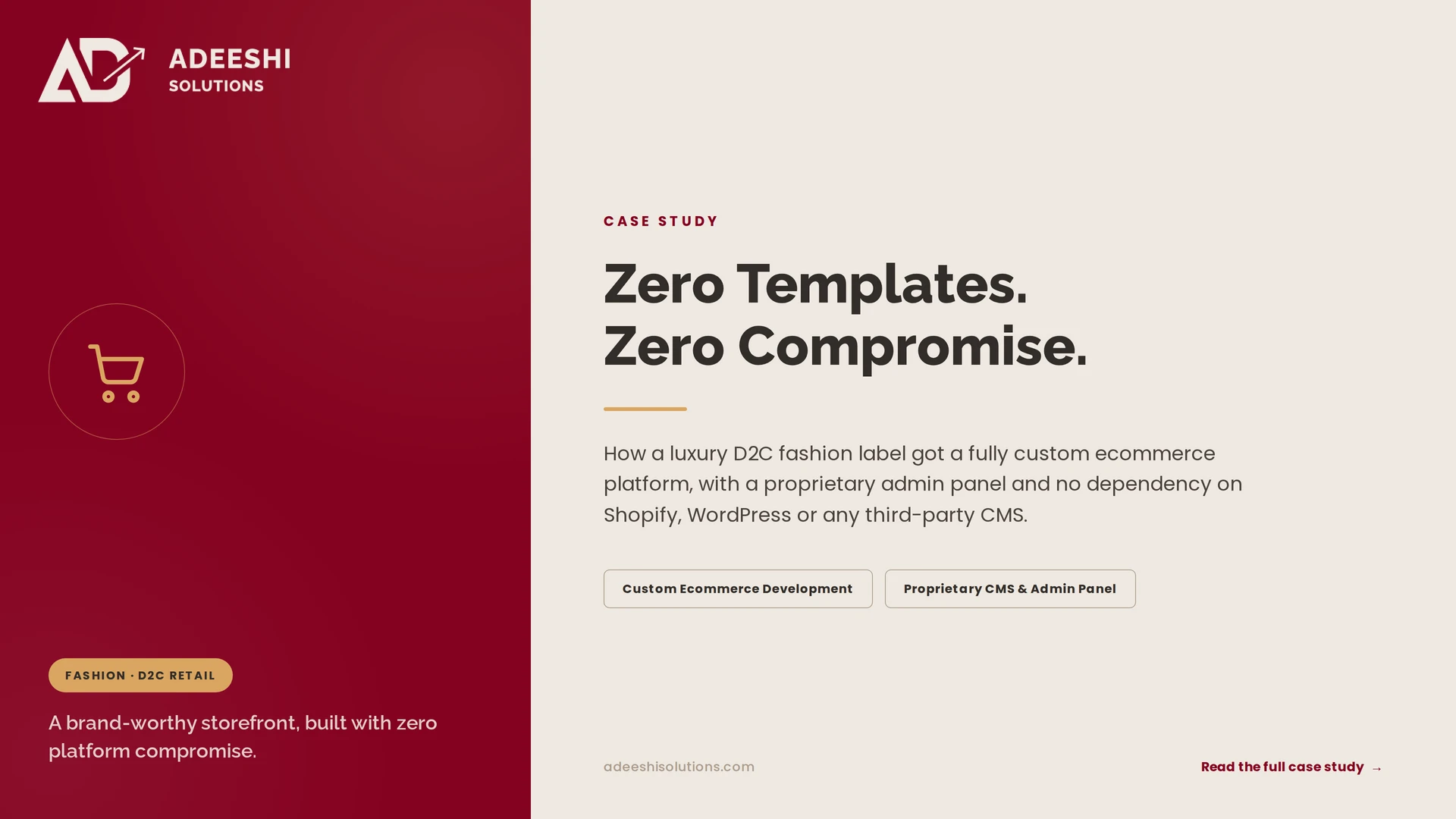 Building a Luxury D2C Storefront from the Ground Up