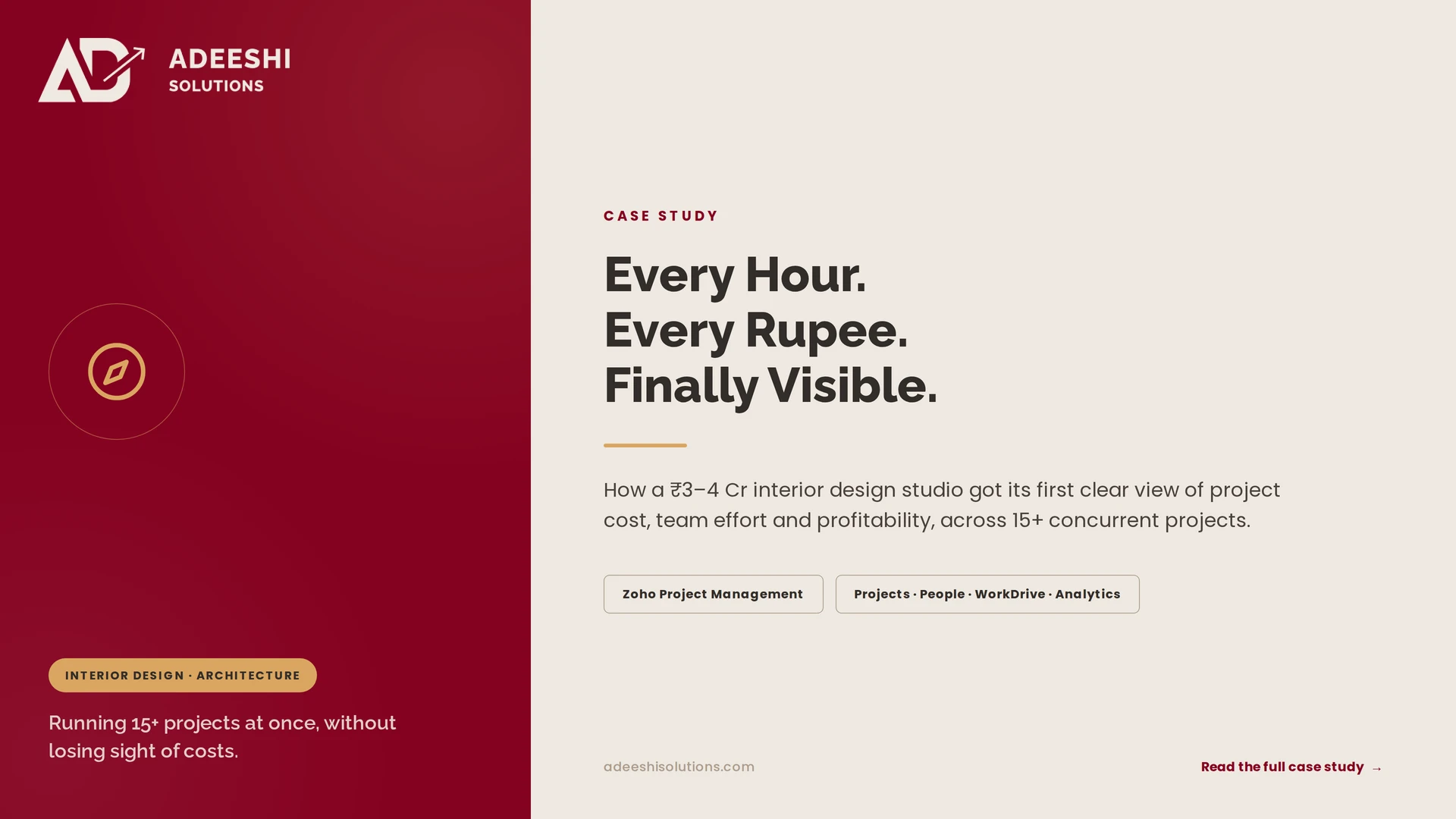 Bringing Cost and Effort Visibility to an Interior Design Studio